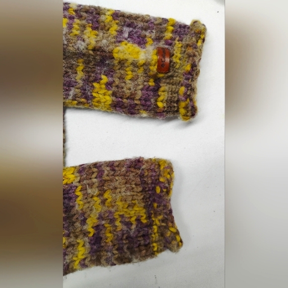 Columbia Wool Blend Cardigan Sweater Sz M Women's One Button V-neck Winter - Picture 3 of 12